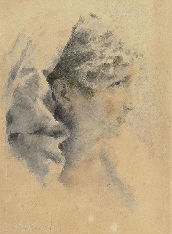 Profilo di giovane donna